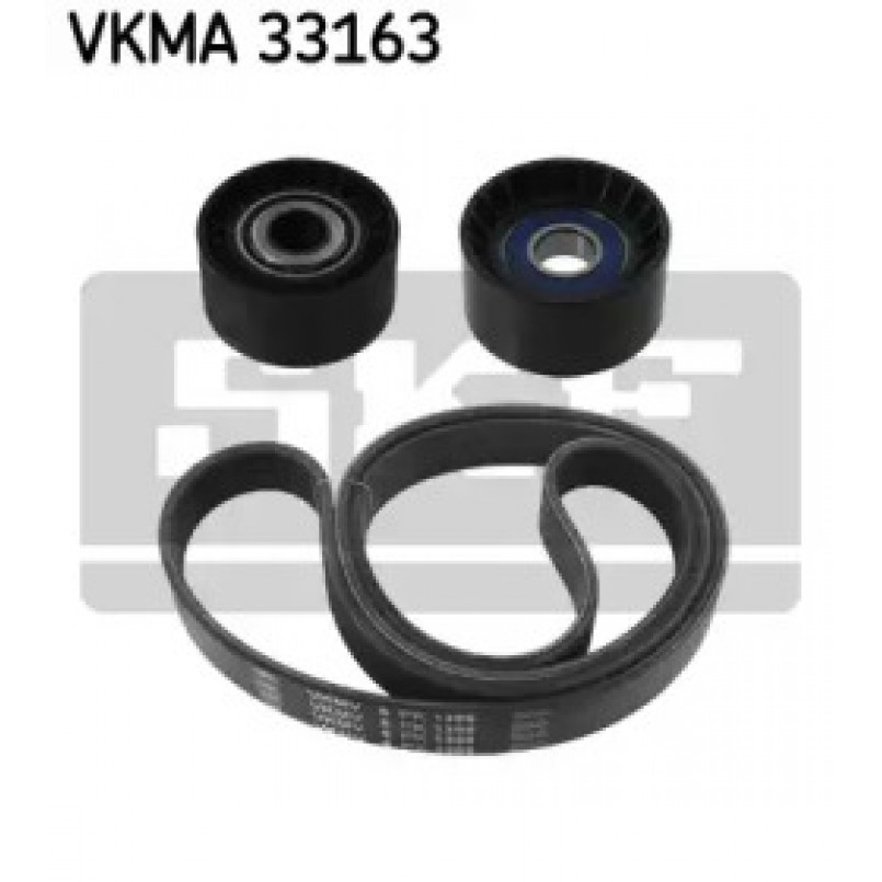 VKMA 33163 SKF Комплект доріжкового ремня (ролик, ремінь)